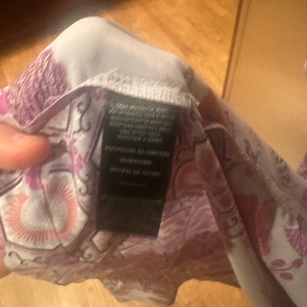 Natori Kimono Floral Robe - Pink, Purple, and hints of teal. - Picture 9 of 10